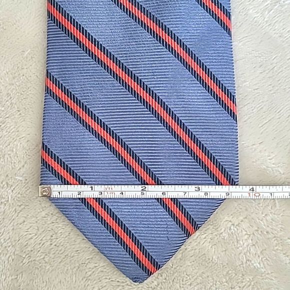 Vintage Brooks Brothers Makers All Silk Men's Repp Regimental Stripe Necktie - Picture 9 of 16